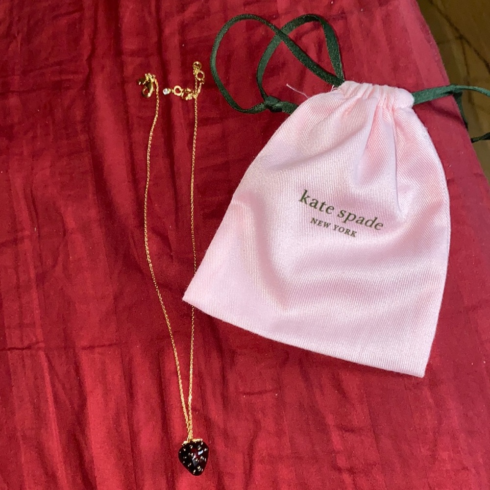 Kate spade strawberry pendant necklace